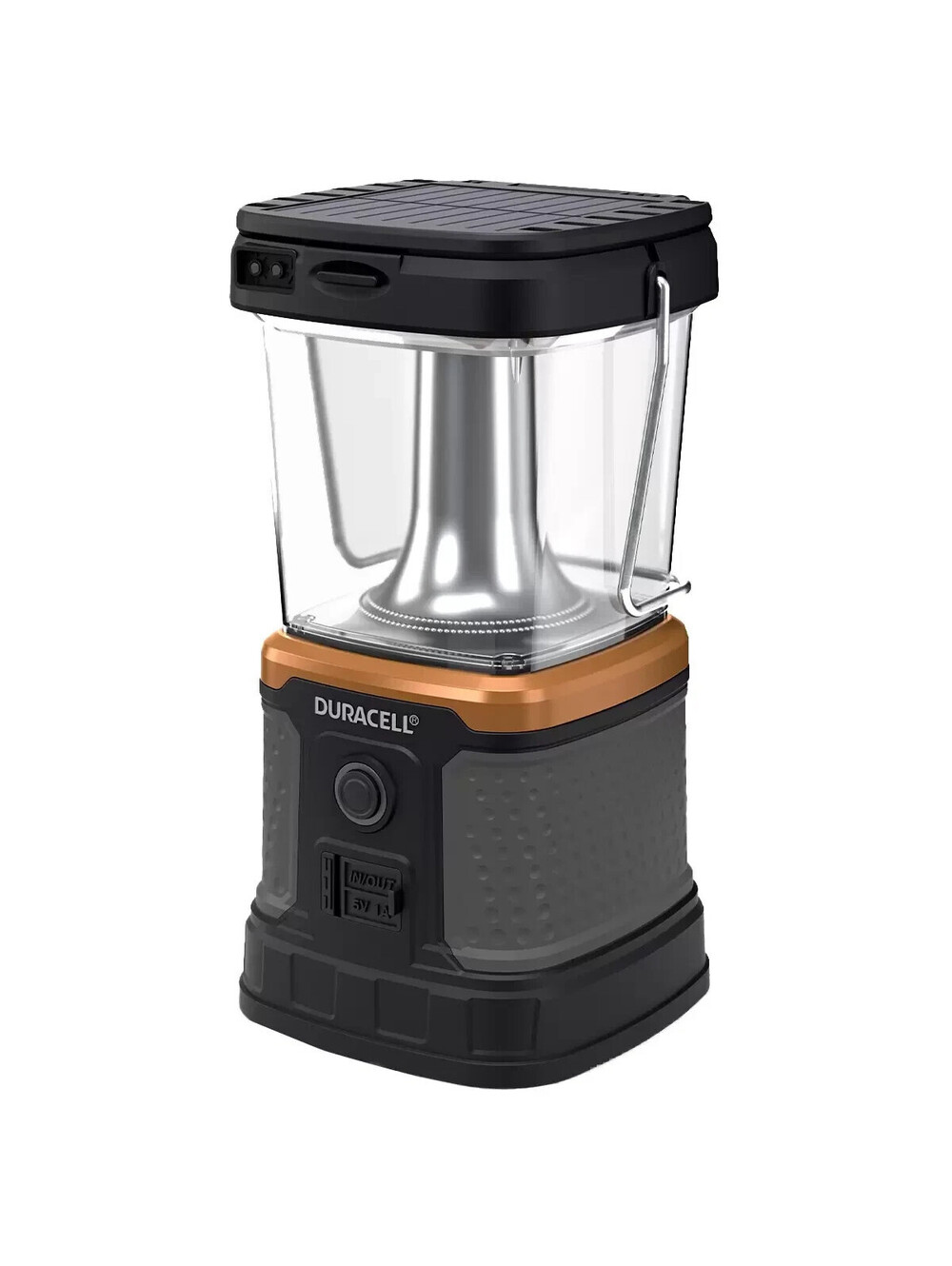 Duracell 3000 Lumen Rechargeable Lantern Solar USB Qi D Battery Ready NEW